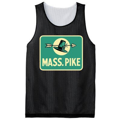 Mass Pike Road Sign Massachusetts Turnpike Route 90 Mesh Reversible Basketball Jersey Tank