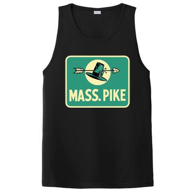 Mass Pike Road Sign Massachusetts Turnpike Route 90 PosiCharge Competitor Tank