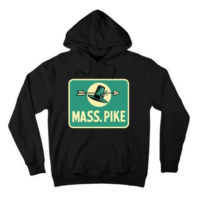 Mass Pike Road Sign Massachusetts Turnpike Route 90 Tall Hoodie