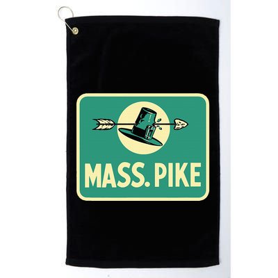 Mass Pike Road Sign Massachusetts Turnpike Route 90 Golf Towel