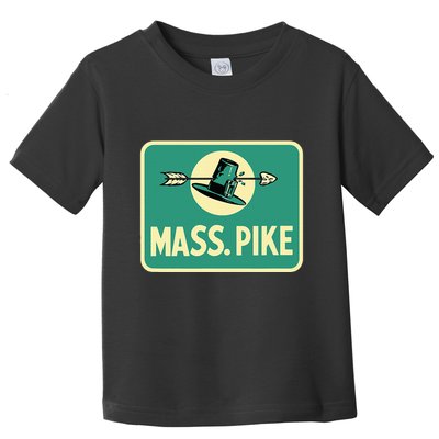 Mass Pike Road Sign Massachusetts Turnpike Route 90 Toddler T-Shirt