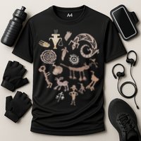 Multiple Petroglyphs! Rock Carvings. Performance Shirt