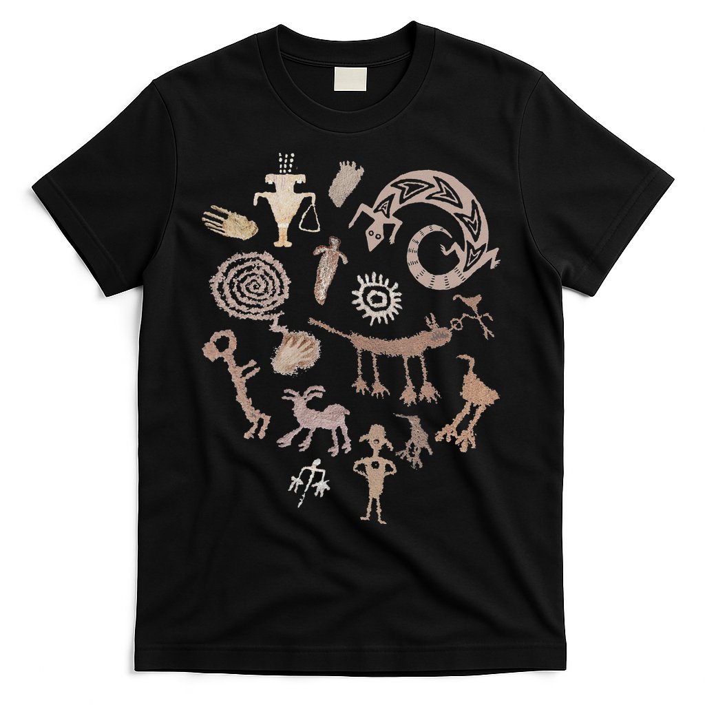 Multiple Petroglyphs! Rock Carvings. T-Shirt