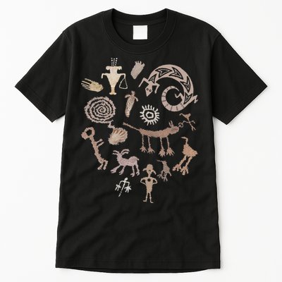 Multiple Petroglyphs! Rock Carvings. Tall T-Shirt