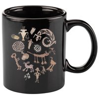 Multiple Petroglyphs! Rock Carvings. 11oz C Handle Ceramic Mug