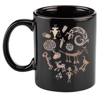 Multiple Petroglyphs! Rock Carvings. 11oz C Handle Ceramic Mug