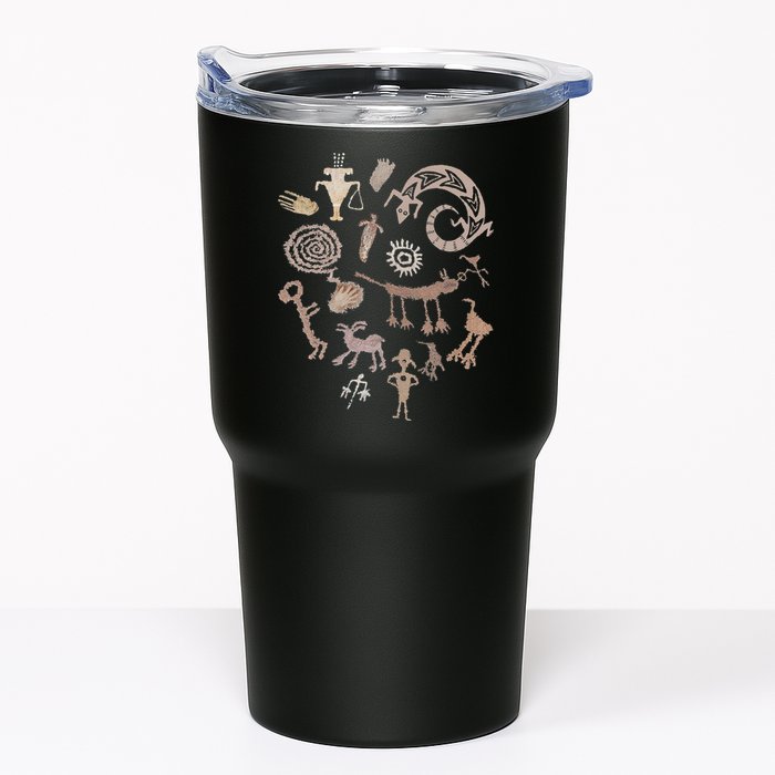 Multiple Petroglyphs! Rock Carvings. Tumbler