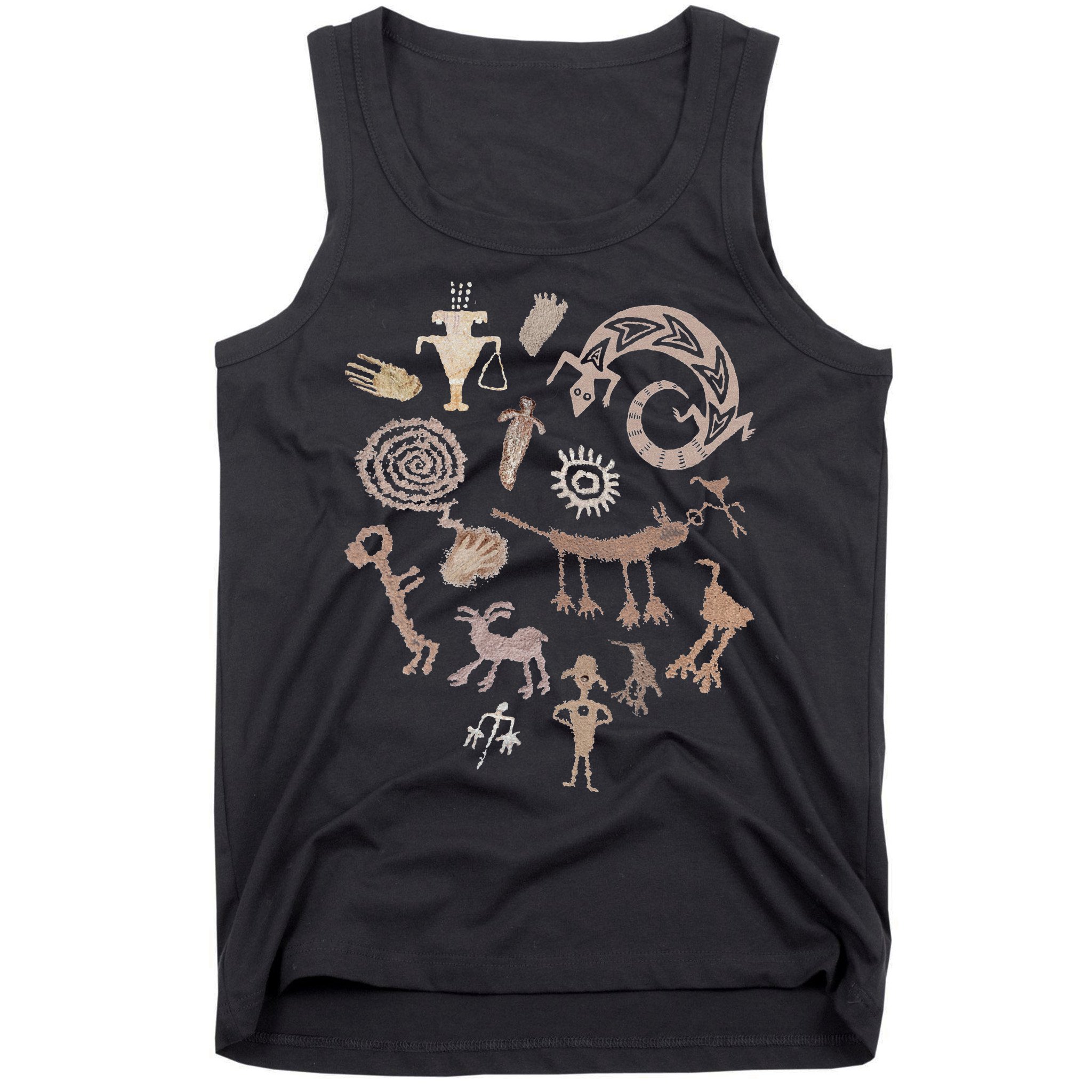 Multiple Petroglyphs! Rock Carvings. Tank Top