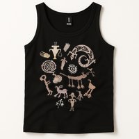 Multiple Petroglyphs! Rock Carvings. Tank Top