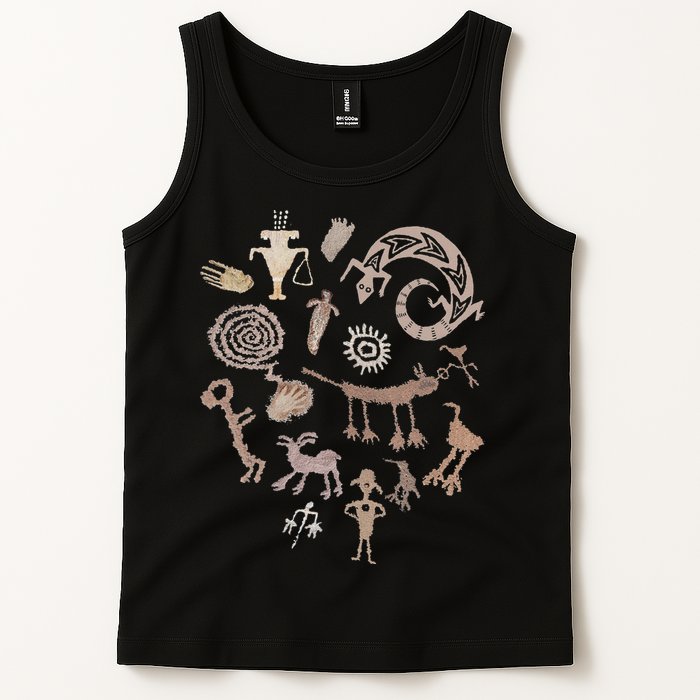 Multiple Petroglyphs! Rock Carvings. Tank Top