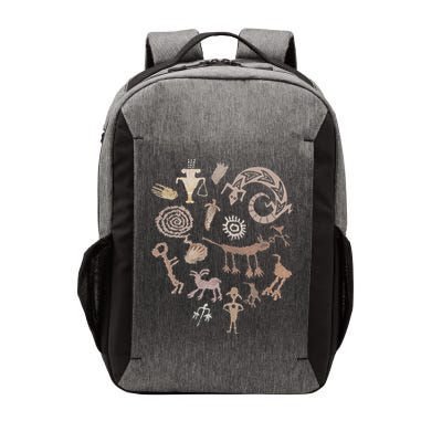 Multiple Petroglyphs! Rock Carvings. Vector Backpack