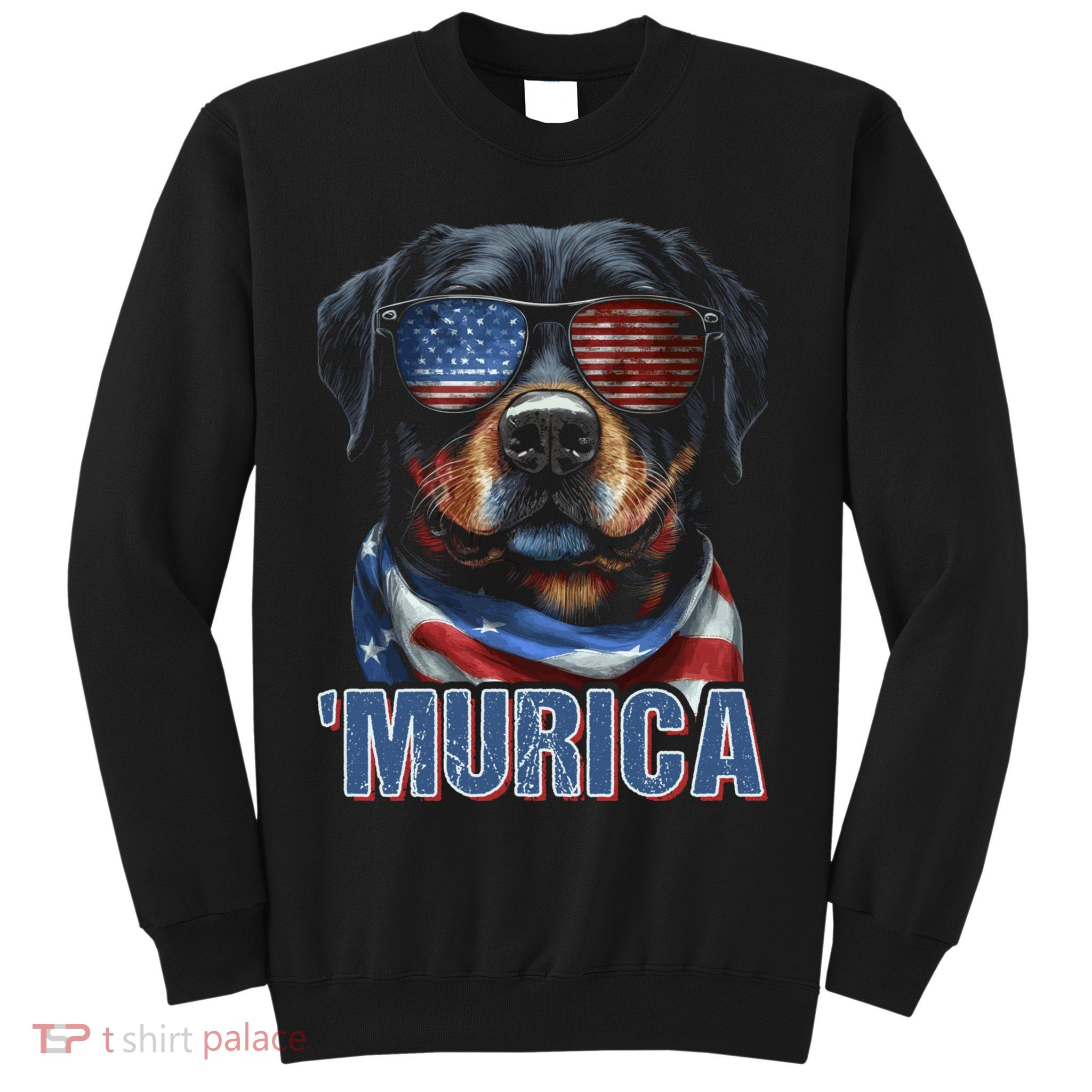 Murica Patriotic Rottweiler 4th Of July Dog Sweatshirt