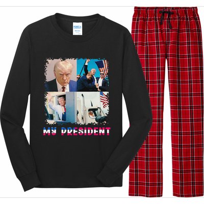 My President Returns In 2024 Trump Victory 47 Trump Won Long Sleeve Pajama Set