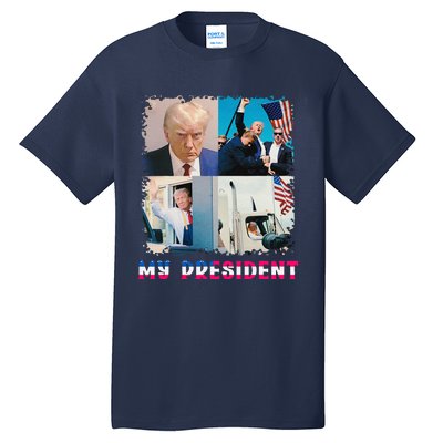 My President Returns In 2024 Trump Victory 47 Trump Won Tall T-Shirt