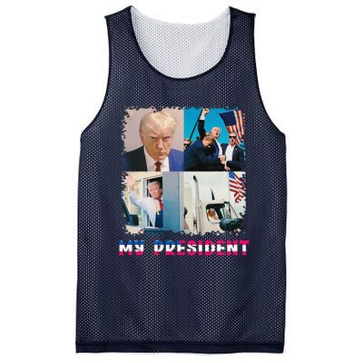 My President Returns In 2024 Trump Victory 47 Trump Won Mesh Reversible Basketball Jersey Tank