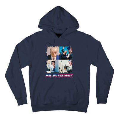 My President Returns In 2024 Trump Victory 47 Trump Won Tall Hoodie