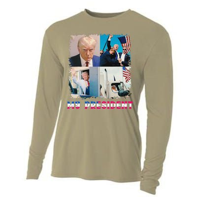 My President Returns In 2024 Trump Victory 47 Trump Won Cooling Performance Long Sleeve Crew