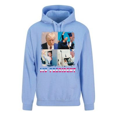 My President Returns In 2024 Trump Victory 47 Trump Won Unisex Surf Hoodie