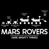 Mars Perseverance Rover Dare Mighty Things Landing Timeline 7-Panel Snapback Hat