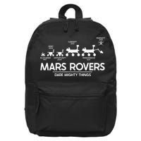 Mars Perseverance Rover Dare Mighty Things Landing Timeline 16 in Basic Backpack