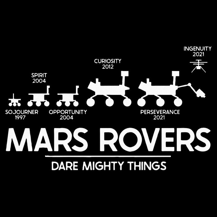 Mars Perseverance Rover Dare Mighty Things Landing Timeline 16 in Basic Backpack