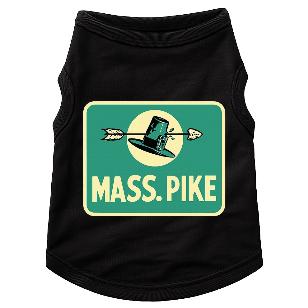 Mass Pike Road Sign Massachusetts Turnpike Route 90 Doggie Tank