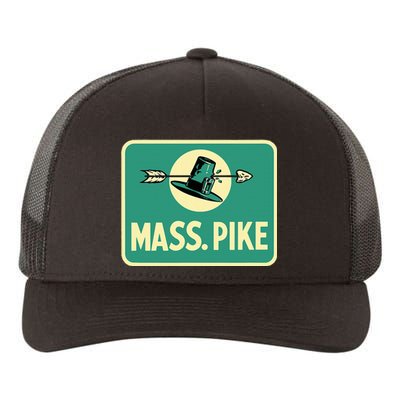 Mass Pike Road Sign Massachusetts Turnpike Route 90 Yupoong Adult 5-Panel Trucker Hat