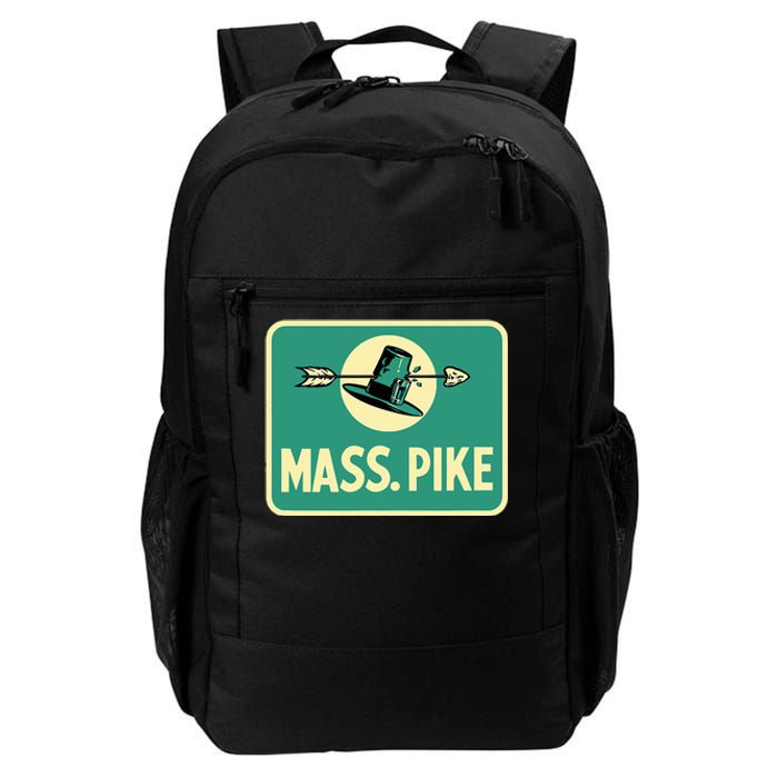 Mass Pike Road Sign Massachusetts Turnpike Route 90 Daily Commute Backpack