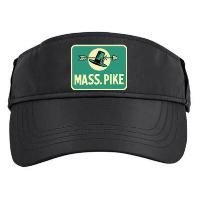 Mass Pike Road Sign Massachusetts Turnpike Route 90 Adult Drive Performance Visor