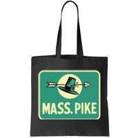 Mass Pike Road Sign Massachusetts Turnpike Route 90 Tote Bag