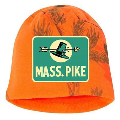 Mass Pike Road Sign Massachusetts Turnpike Route 90 Kati - Camo Knit Beanie