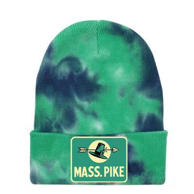 Mass Pike Road Sign Massachusetts Turnpike Route 90 Tie Dye 12in Knit Beanie