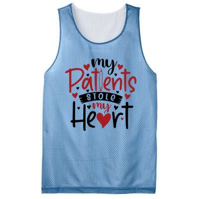 My Patients Stole My Heart Gift Nurse Gift Mesh Reversible Basketball Jersey Tank