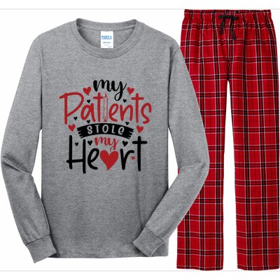 My Patients Stole My Heart Gift Nurse Gift Long Sleeve Pajama Set