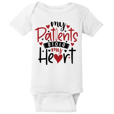 My Patients Stole My Heart Gift Nurse Gift Baby Bodysuit
