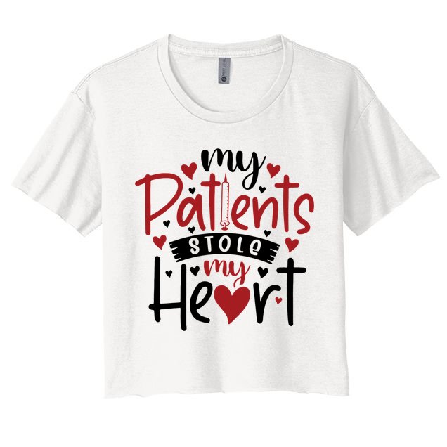 My Patients Stole My Heart Gift Nurse Gift Crop Top