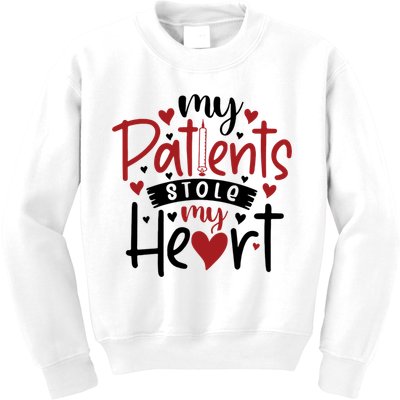 My Patients Stole My Heart Gift Nurse Gift Kids Sweatshirt