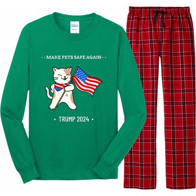 Make Pets Safe Again Patriotic Cat Long Sleeve Pajama Set