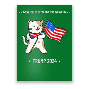 Make Pets Safe Again Patriotic Cat Poster