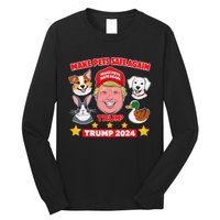 Make Pets Safe Again Trump 2024 Save Our Pets Long Sleeve Shirt