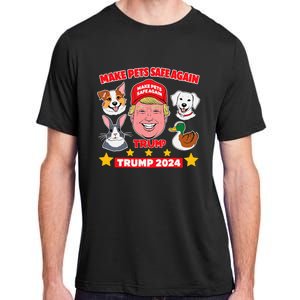 Make Pets Safe Again Trump 2024 Save Our Pets Adult ChromaSoft Performance T-Shirt