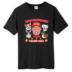 Make Pets Safe Again Trump 2024 Save Our Pets Tall Fusion ChromaSoft Performance T-Shirt