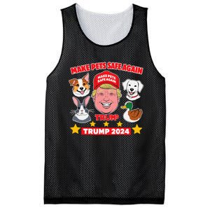 Make Pets Safe Again Trump 2024 Save Our Pets Mesh Reversible Basketball Jersey Tank