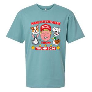 Make Pets Safe Again Trump 2024 Save Our Pets Sueded Cloud Jersey T-Shirt