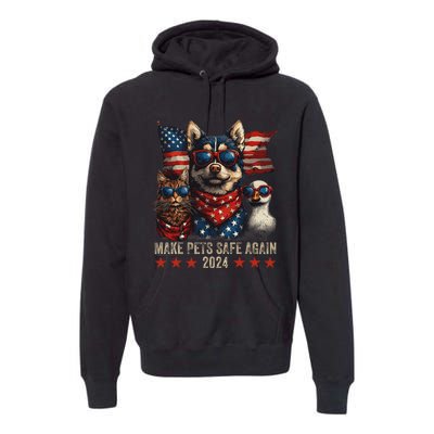 Make Pets Safe Again Trump 2024 Save Our Pets Premium Hoodie