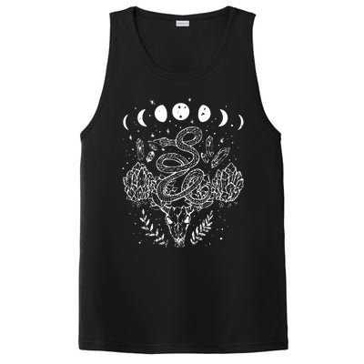 Moon Phases Snake And Crystals Gothic Punk PosiCharge Competitor Tank