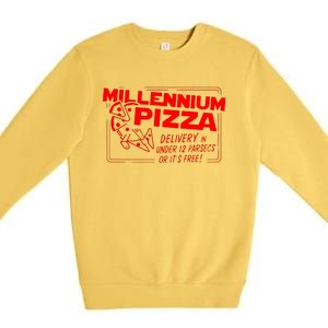 Millenium Pizza Space Wars Premium Crewneck Sweatshirt