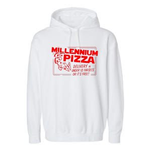 Millenium Pizza Space Wars Garment-Dyed Fleece Hoodie