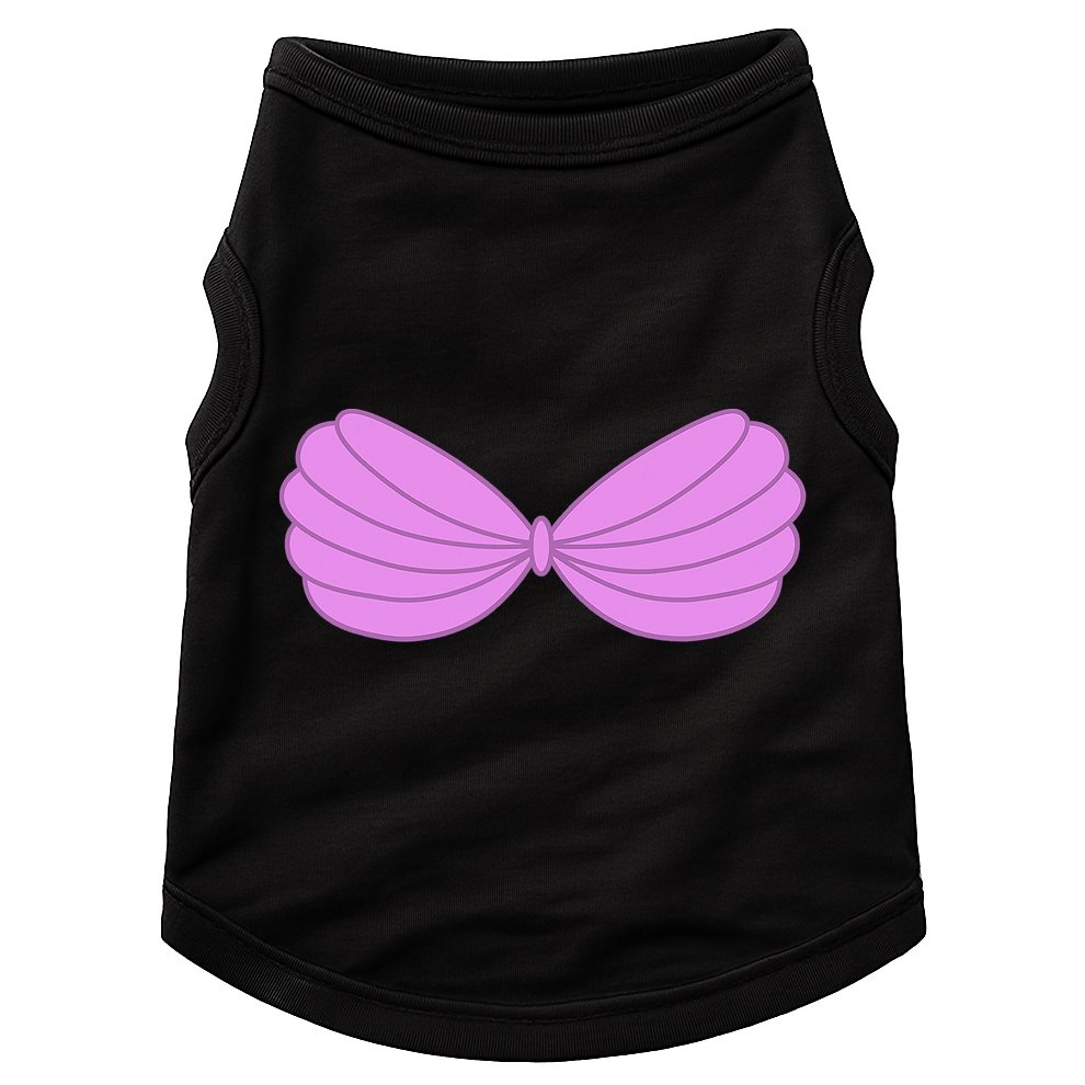 Mermaid Purple Seashell Bra Summer Funny Halloween Doggie Tank