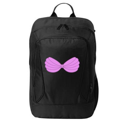 Mermaid Purple Seashell Bra Summer Funny Halloween City Backpack